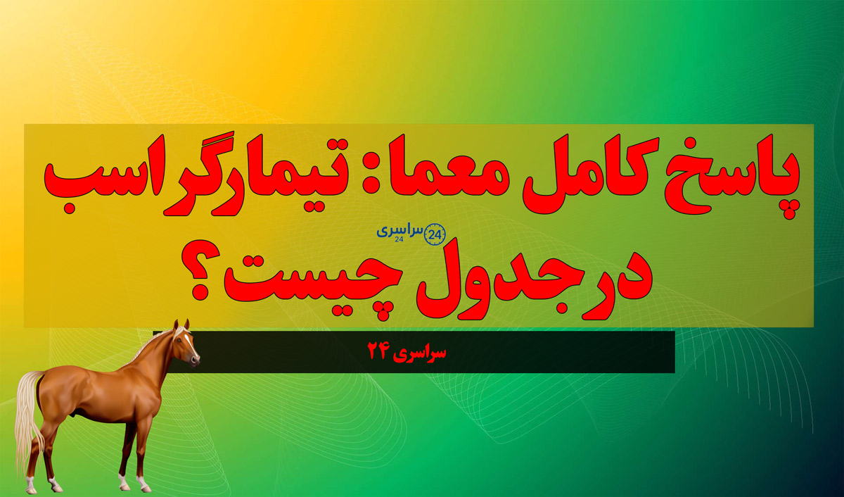 پاسخ کامل معما: تیمارگر اسب در جدول چیست؟