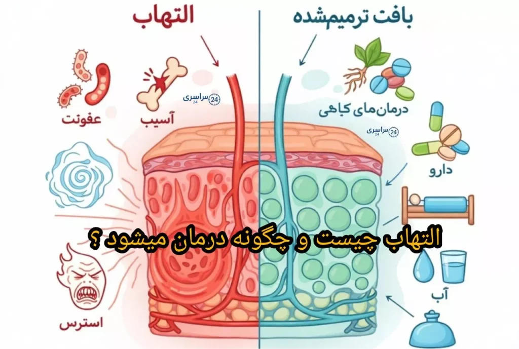 التهاب چیست و چگونه درمان میشود + نشانه‌هایی که نباید نادیده بگیرید