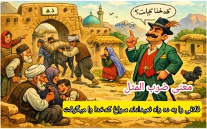 معنی ضرب المثل فلانی را به ده راه نمیدادند سراغ کدخدا را میگرفت؛حکایت و کاربرد