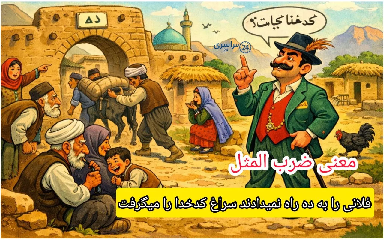 معنی ضرب المثل فلانی را به ده راه نمیدادند سراغ کدخدا را میگرفت؛حکایت و کاربرد