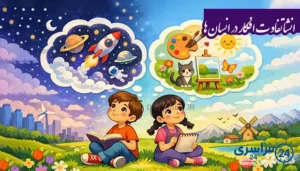 انشا در مورد تفاوت افکار در انسان ها
