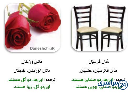 ترجمه عربی هفتم درس اول