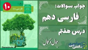پاسخ سوالات درس هفتم فارسی دهم جمال و کمال