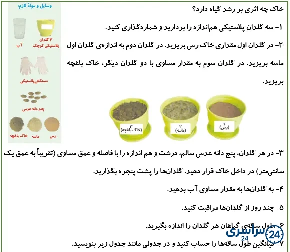 جواب کاوشگری صفحه 91 علوم پنجم