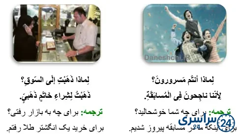 جواب فن ترجمه صفحه 78 عربی هشتم 