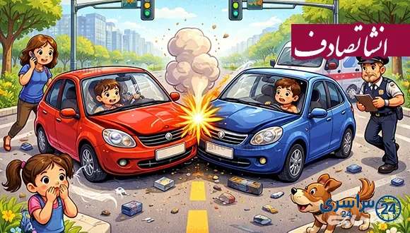 انشا در مورد تصادف