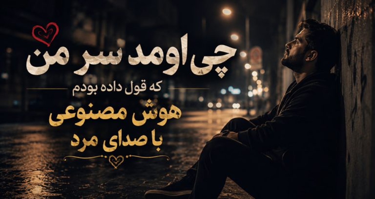 آهنگ چی اومد سر من که قول داده بودم هوش مصنوعی با صدای مرد