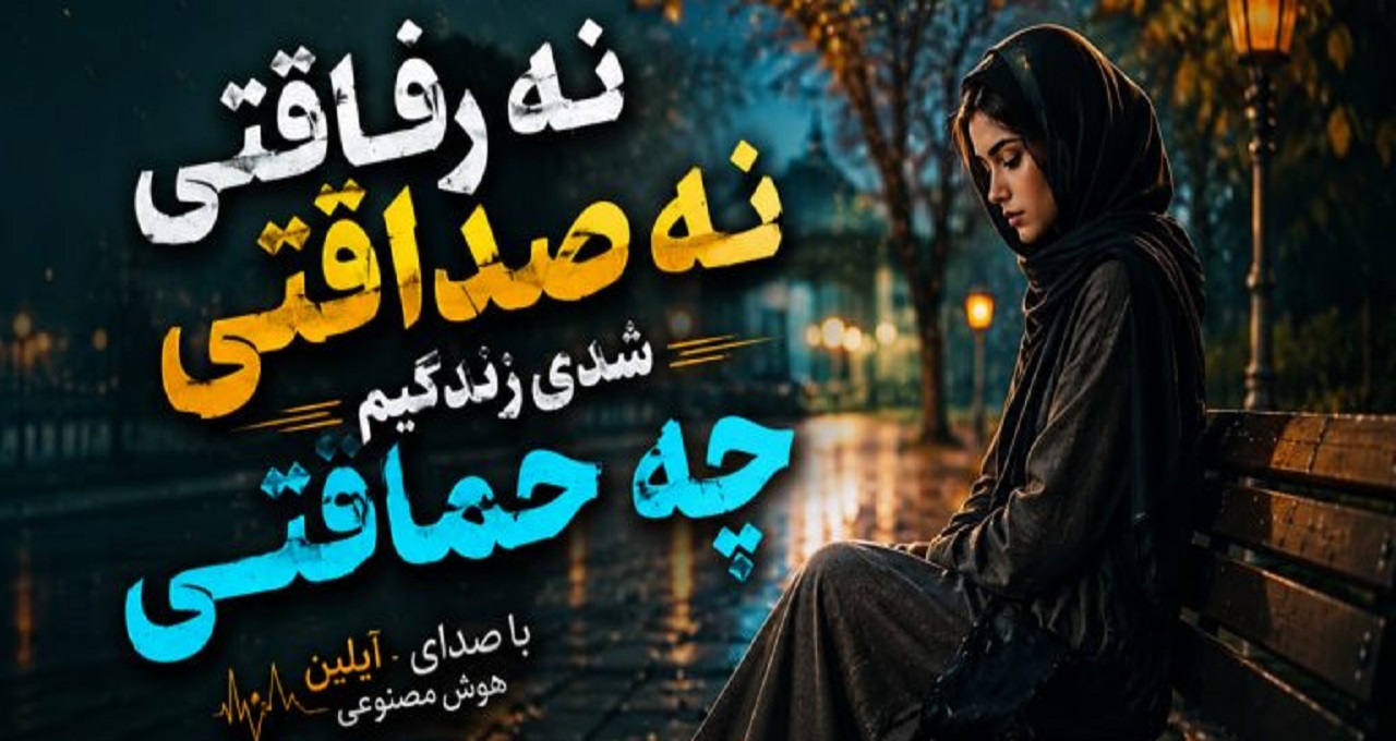 نه رفاقتی نه صداقتی شدی زندگیم چه حماقتی از آیلین هوش مصنوعی