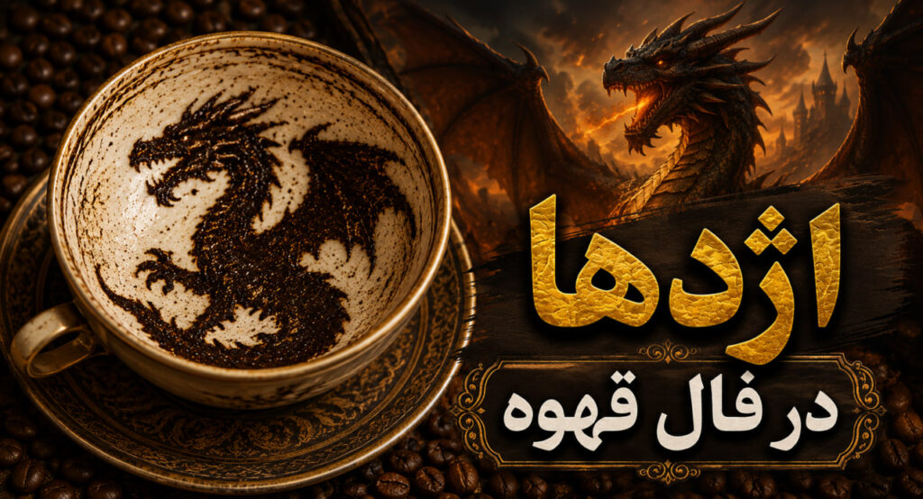 اژدها در فال قهوه