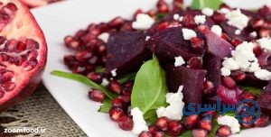 طرز تهیه سالاد لبو و انار