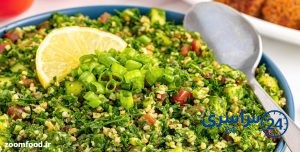 مواد لازم برای تهیه سالاد تبوله