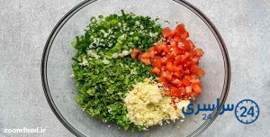 طرز تهیه سالاد تبوله