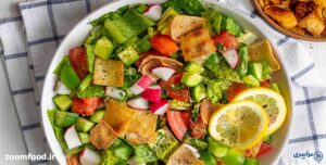 طرز تهیه سالاد فتوش لبنانی