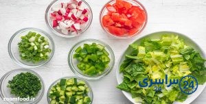 طرز تهیه سالاد فتوش لبنانی
