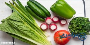 مواد لازم برای تهیه سالاد فتوش لبنانی