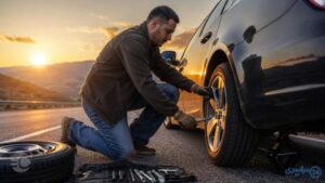 راهنمای تعویض لاستیک خودرو و مراحل آن