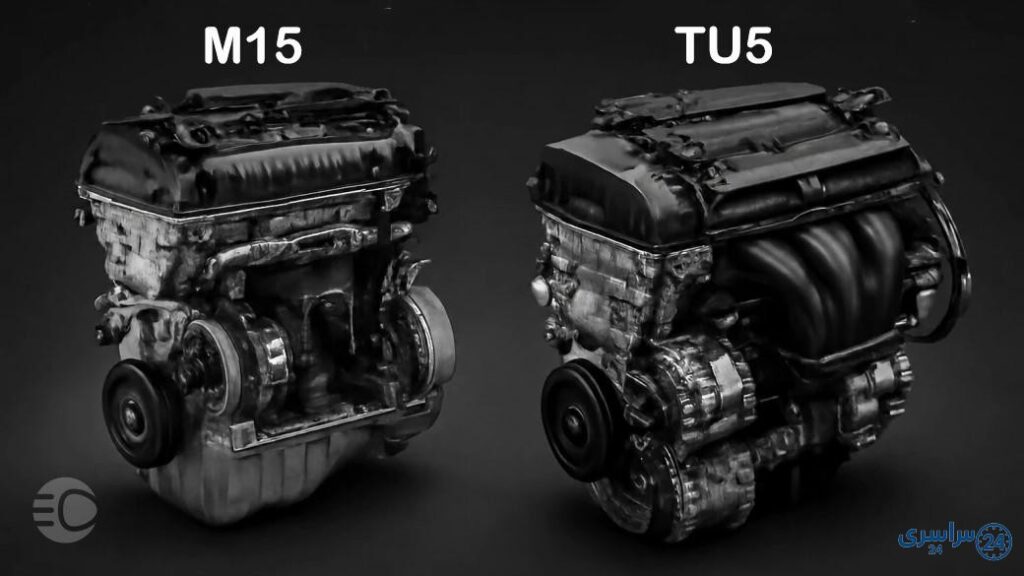 مقایسه موتور TU5 و M15
