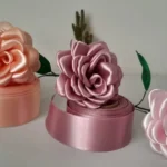عکس آموزش گل با روبان