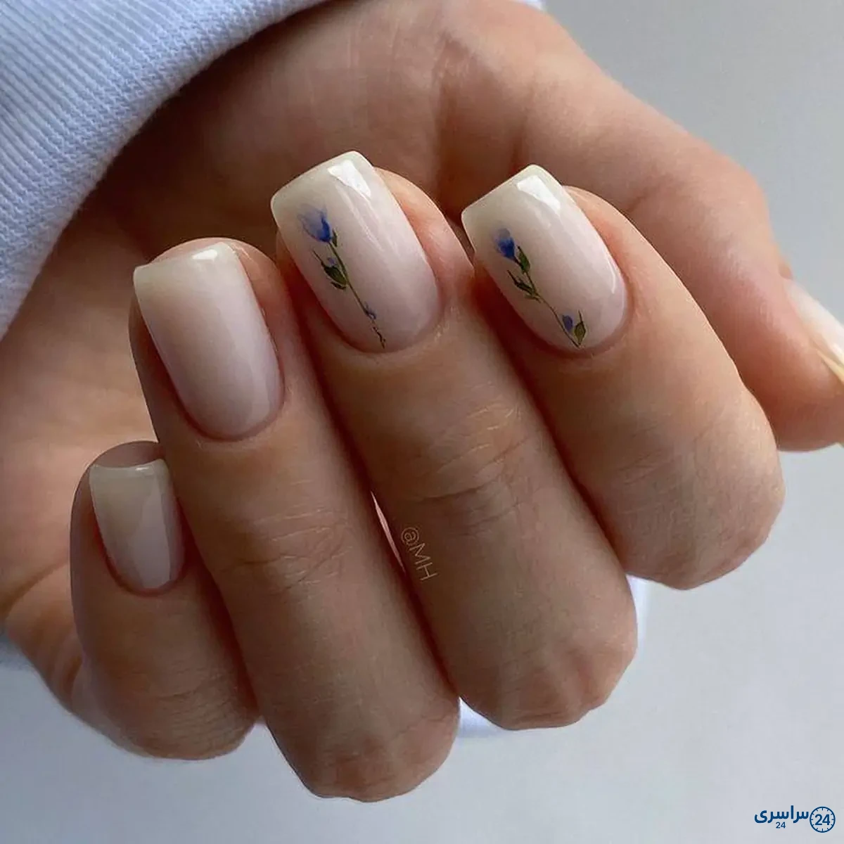 عکس ژلیش ناخن طبیعی
