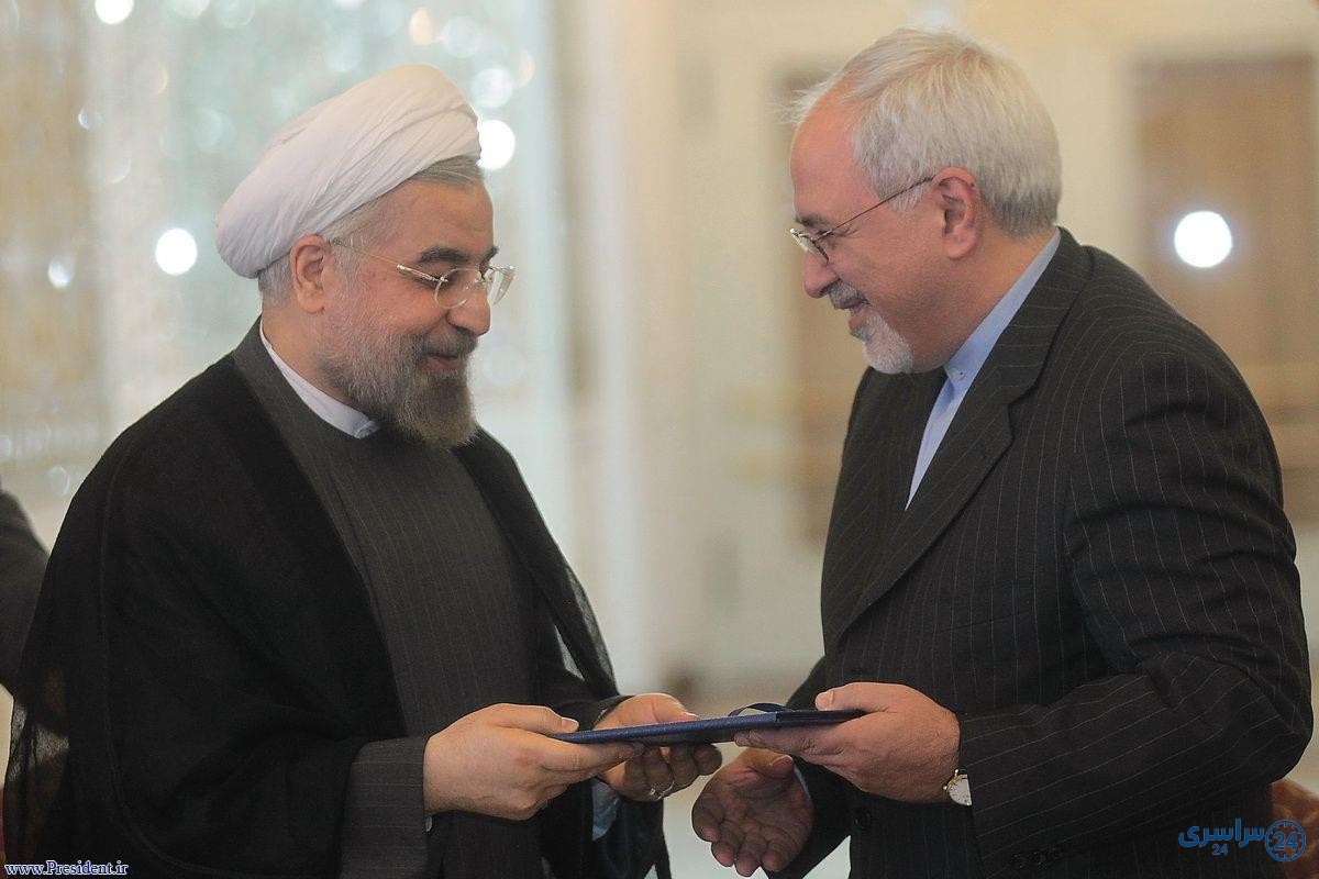 عکس ظریف و روحانی
