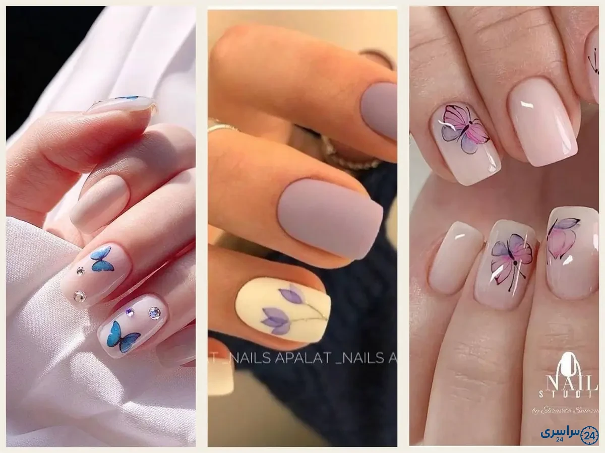 عکس ژلیش ناخن طبیعی