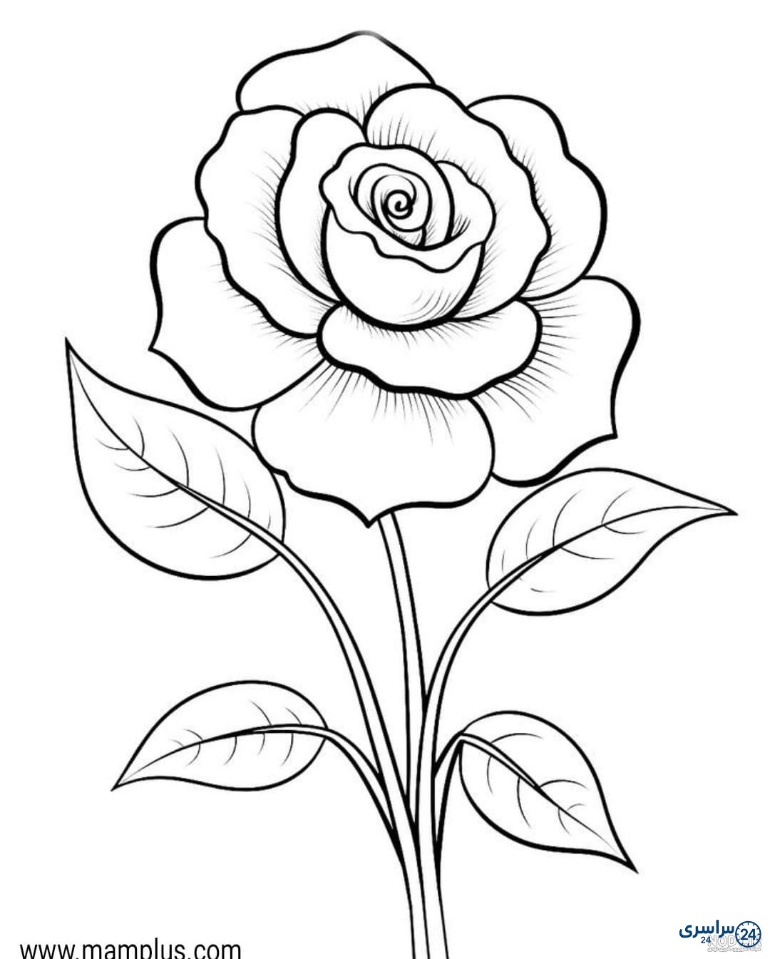 عکس آموزش نقاشی گل