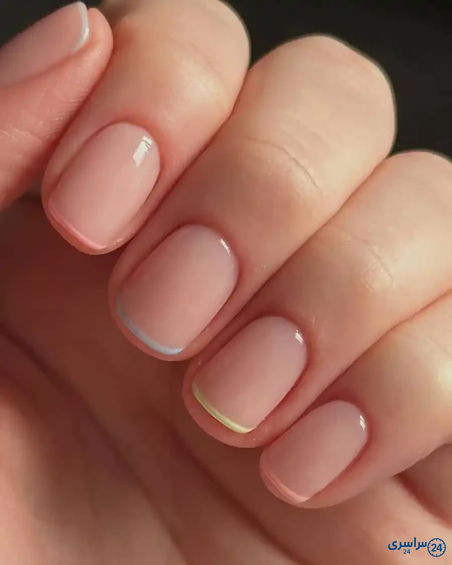عکس ژلیش ناخن طبیعی