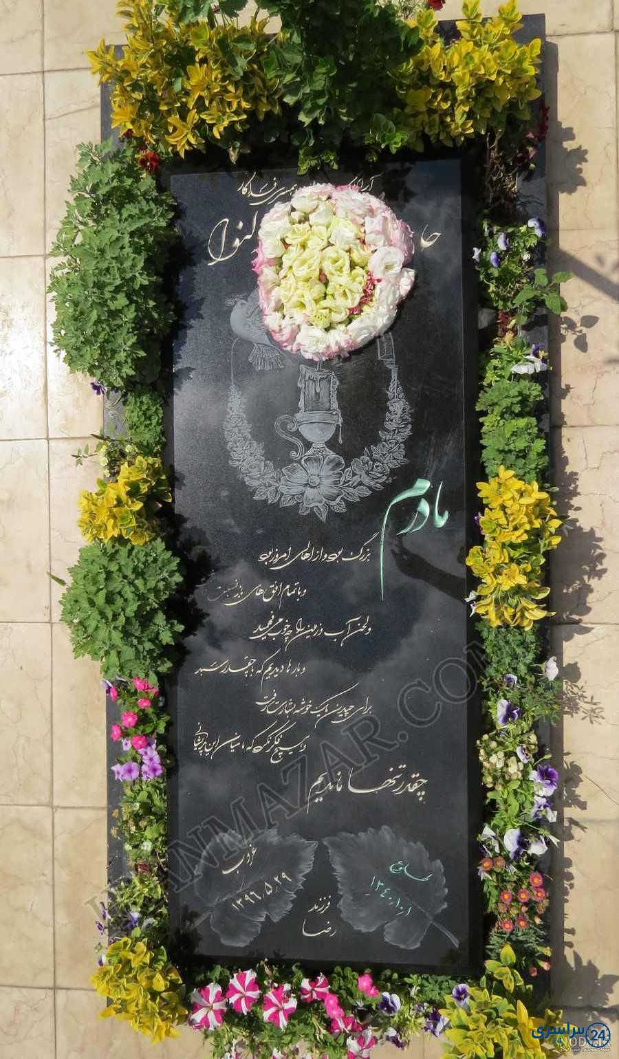 عکس گل از دل سنگ