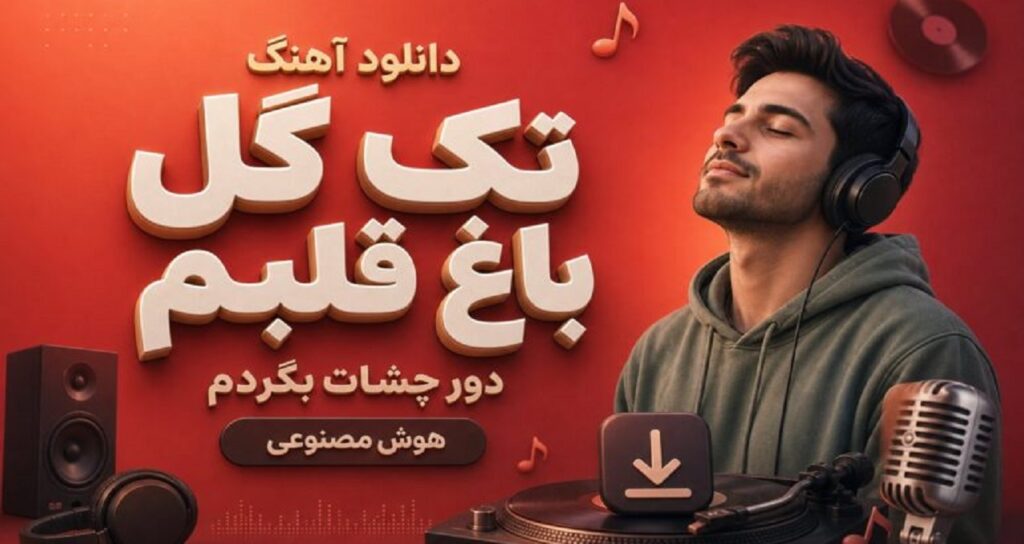 آهنگ تک گل باغ قلبم دور چشات بگردم با صدای زن هوش مصنوعی نسخه کامل ترند اینستا+ متن