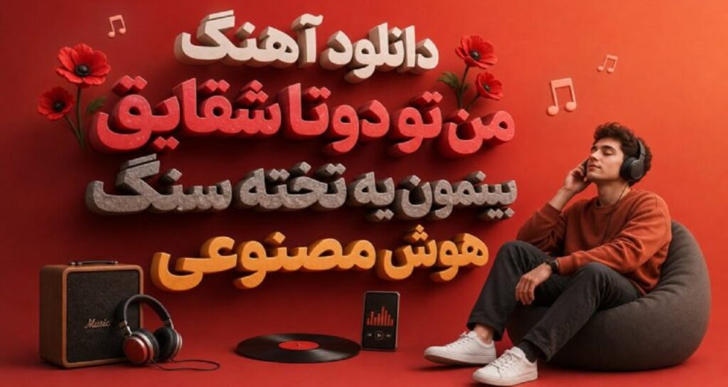 موزیک من و تو دوتا شقایق بینمون یه تخته سنگ AI با صدای زن کیفیت عالی، بهترین کیفیت