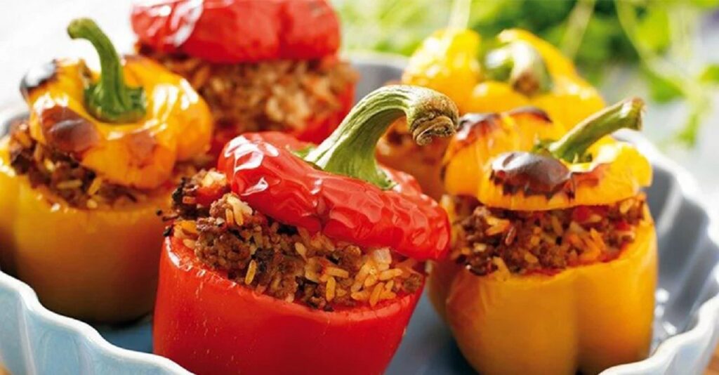 طرز تهیه دلمه فلفل