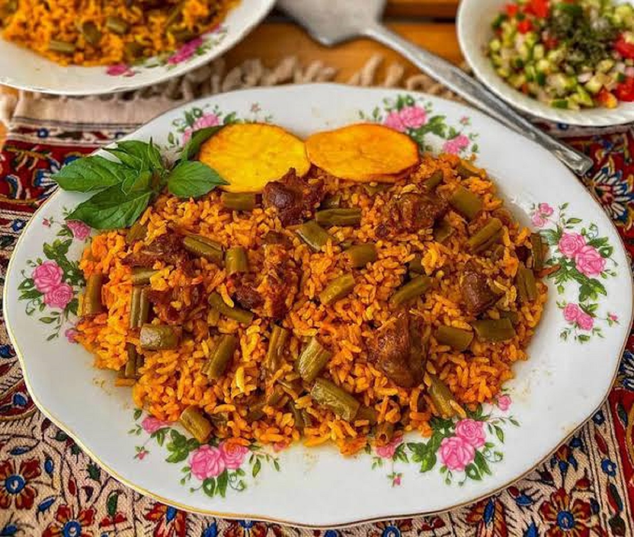 طرز تهیه لوبیا پلو