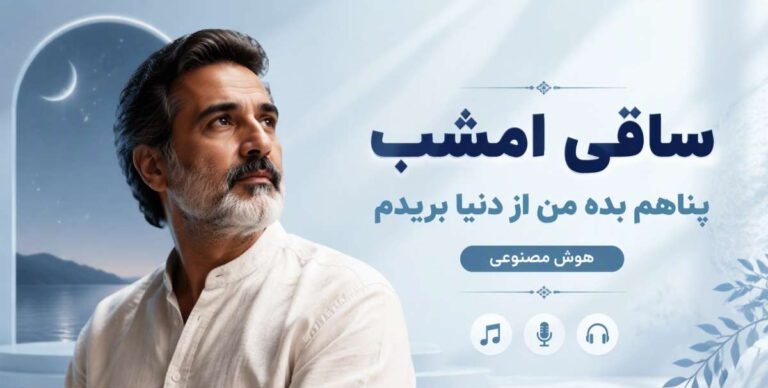 ساقی امشب پناهم بده من از دنیا بریدم هوش مصنوعی با صدای مرد | با لینک مستقیم