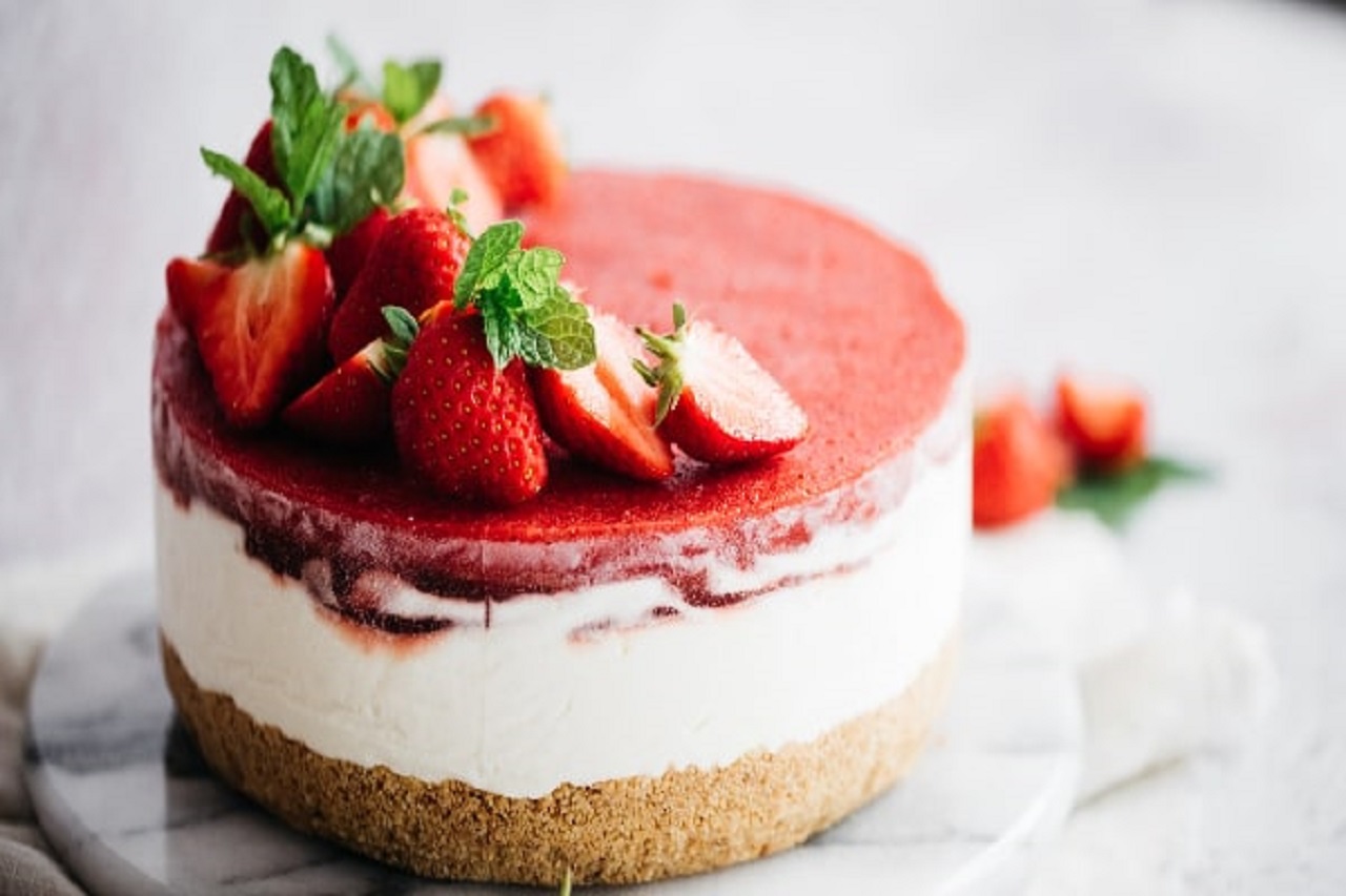 چیز کیک با ژله